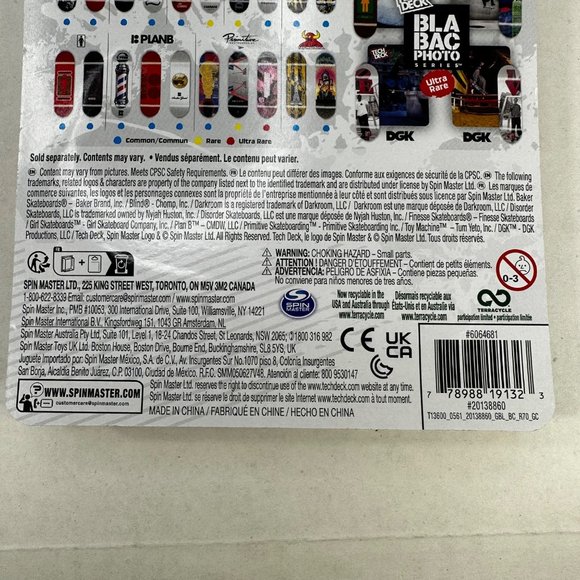 Tech Deck Girl Skateboard Company Red Niels Bennett Common Fingerboard New - Picture 7 of 10